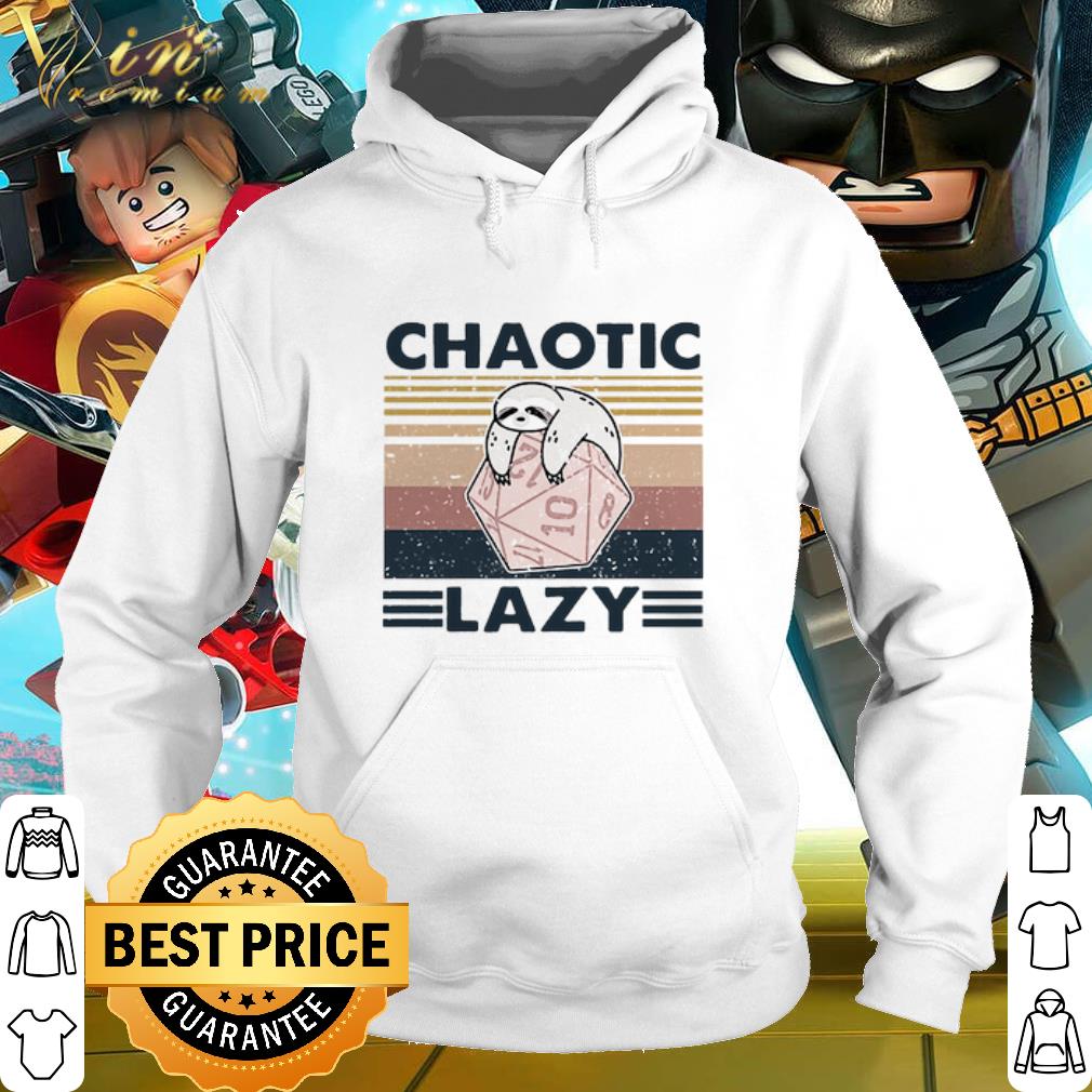 Nice Sloth Chaotic lazy vintage shirt