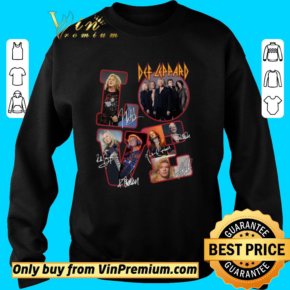 Original Love Def Leppard Signature shirt