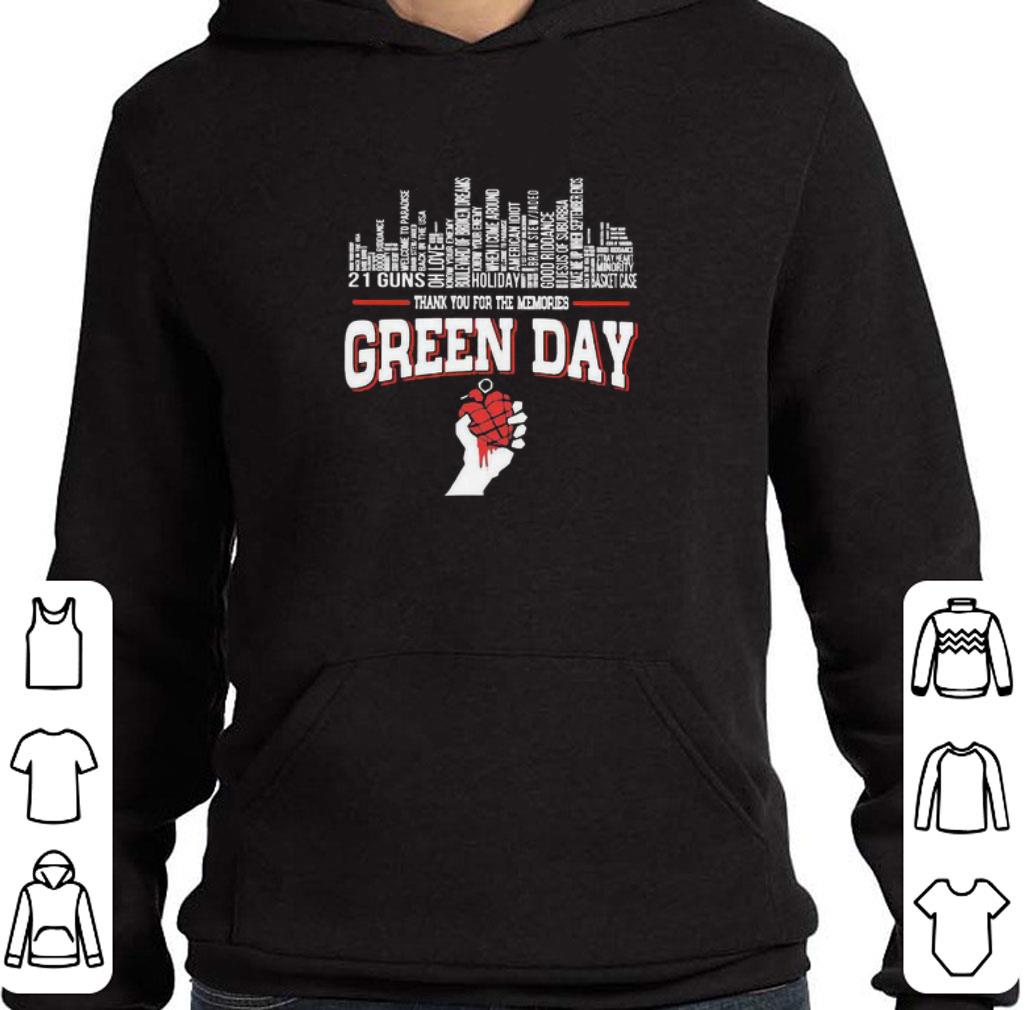 Official Thank You For The Memories Green Day City Songs shirt