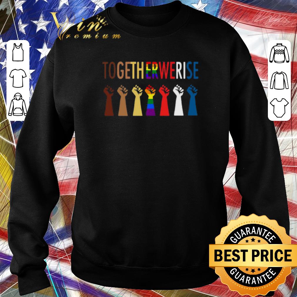 Awesome LGBT Strong Hand Together We Rise Black Lives Matter.png