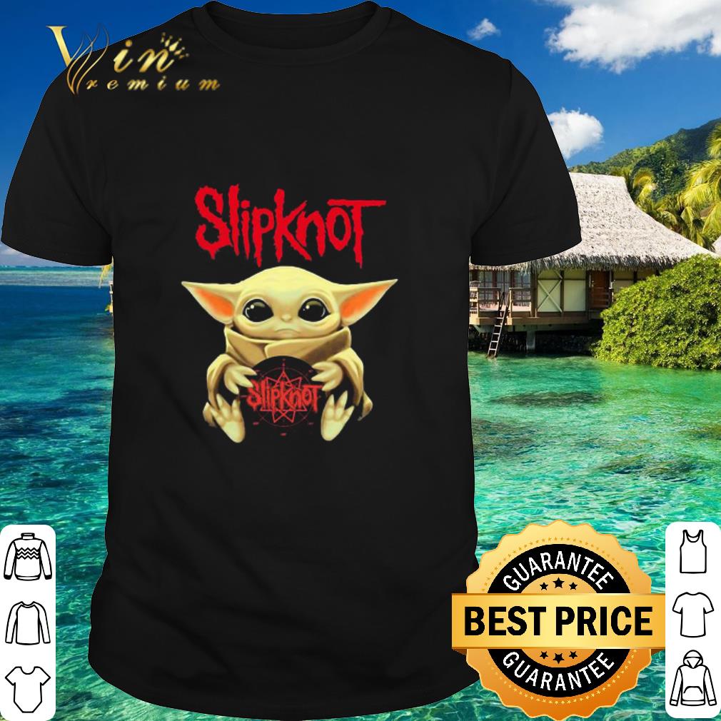 Pretty Baby Yoda Hug Slipknot Album Star Wars shirt