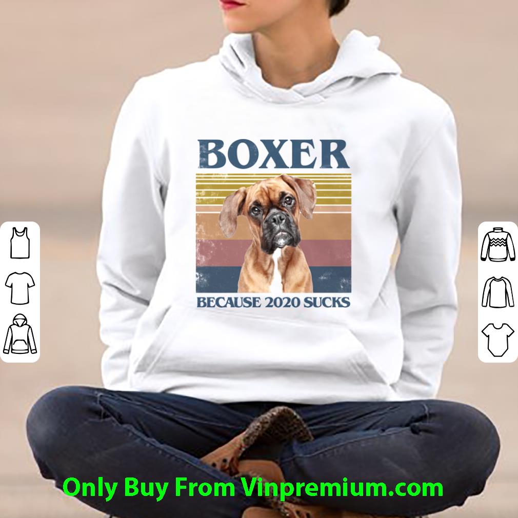 Top Vintage Boxer Because 2020 Sucks shirt