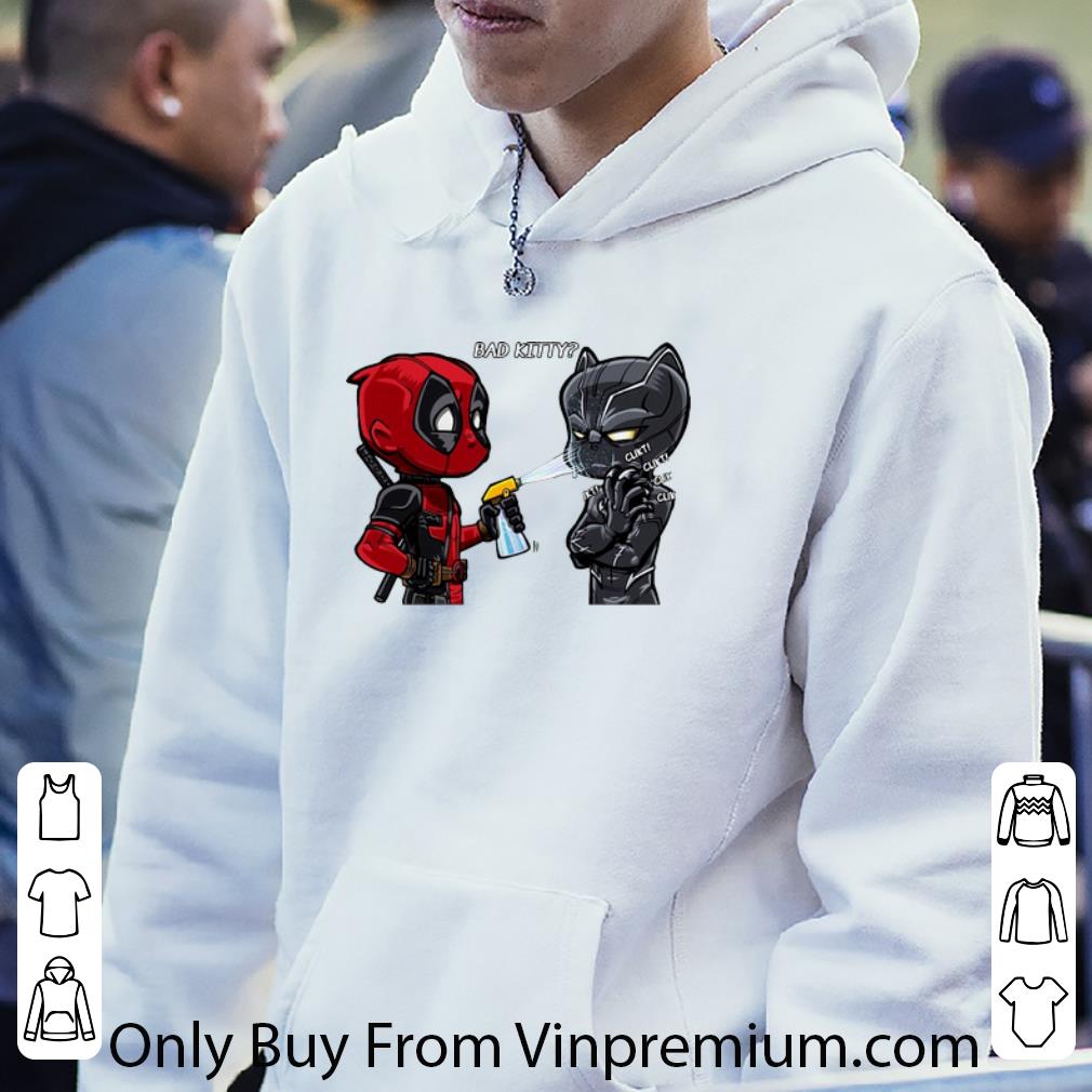 Official Bad Kitty Deadpool And Black Panther shirt