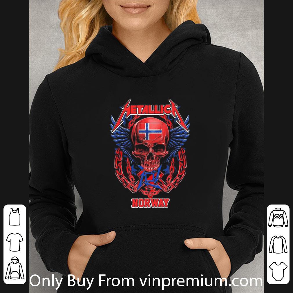 Original Skull Mashup Metallica Norway Flag shirt