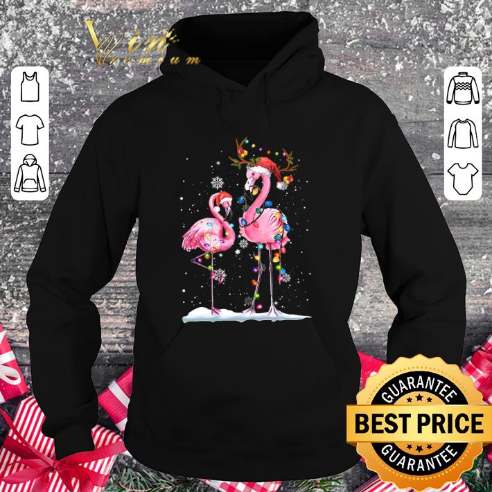 Premium Flamingos Christmas Lights shirt