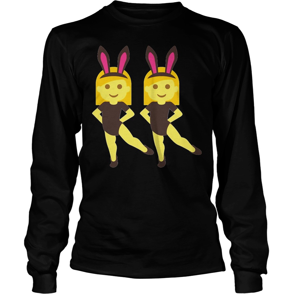 Easter Bunny Ears Face Cute Bow Shirt 4 Easter Bunny Ears Face Cute Bow Longsleeve