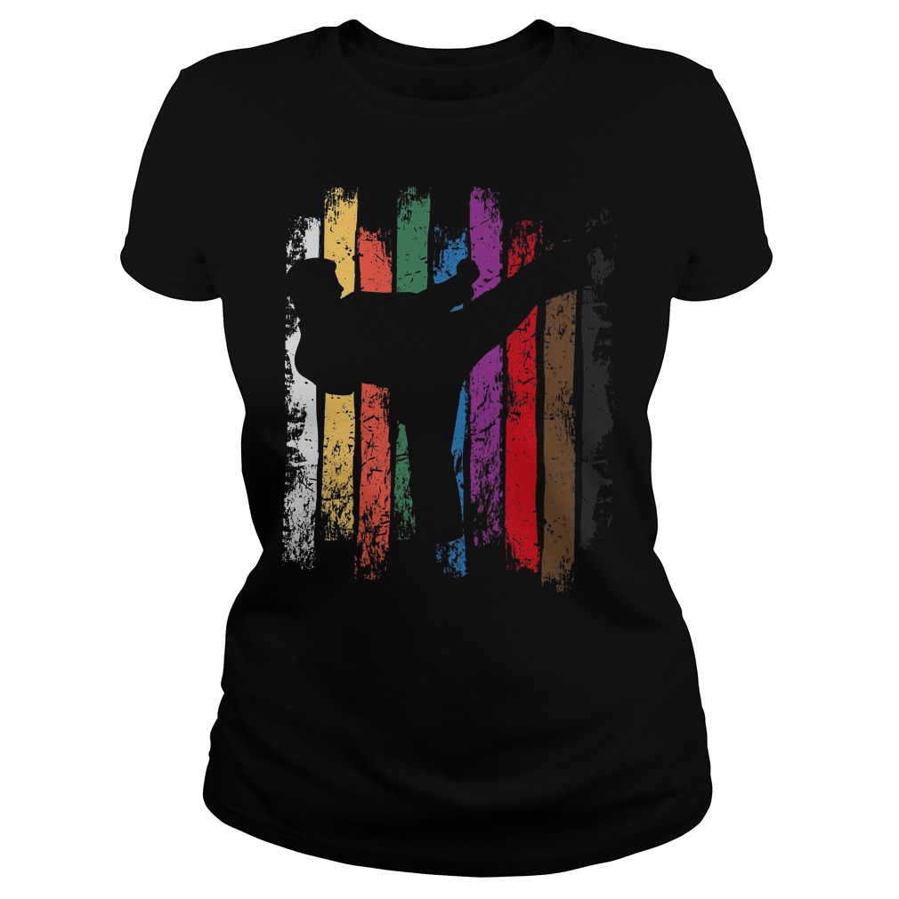 Karate Belt Colors Silhouette Shirt 6 Karate Belt Colors Silhouette Ladies