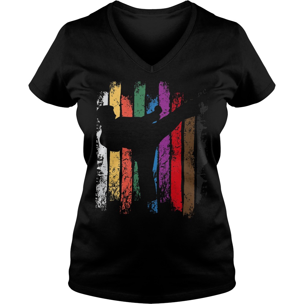 Karate Belt Colors Silhouette Shirt 5 Karate Belt Colors Silhouette V Neck