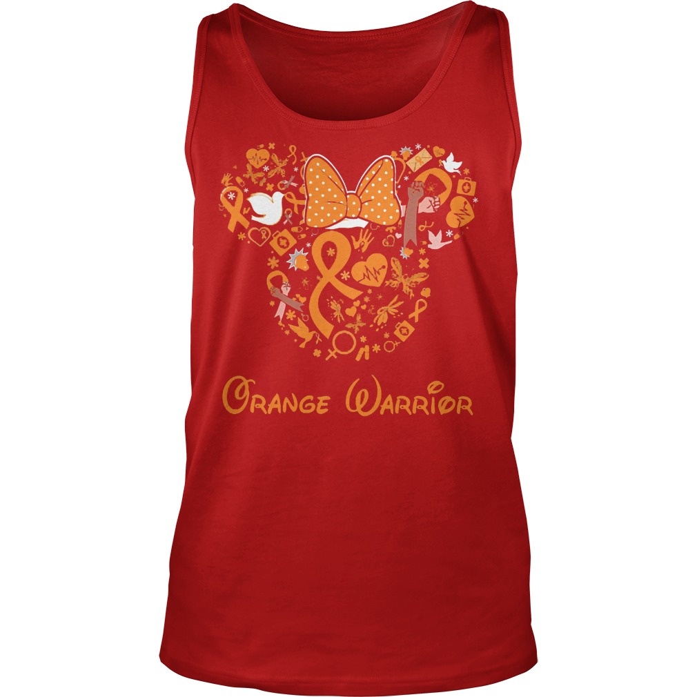 Mickey Mouse Breast Cancer Orange Warrior Shirt 6 Mickey Mouse Orange Warrior Tanktop