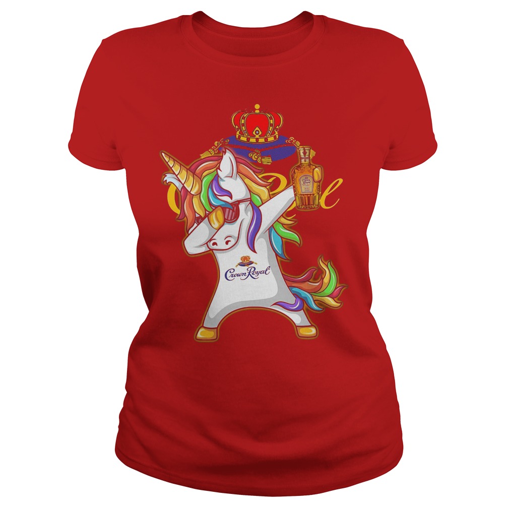 Unicorn Dabbing Crown Royal Wine Shirt 6 Unicorn Dabbing Crown Royal Wine Ladies