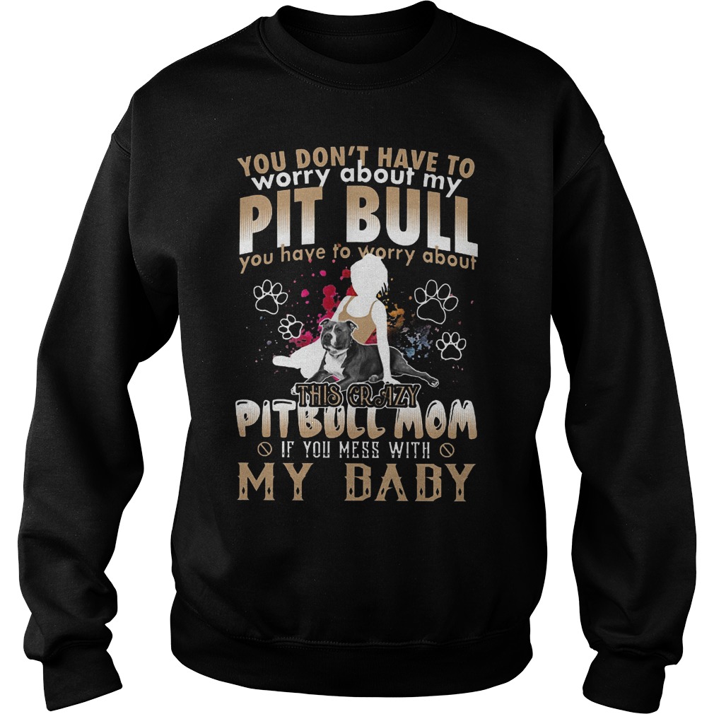 You Don't Have To Worry About My Pit Bull You Have To Worry About My BaBy Shirt 3 You Don't Have To Worry About My Pit Bull You Have To Worry About My Baby Sweater