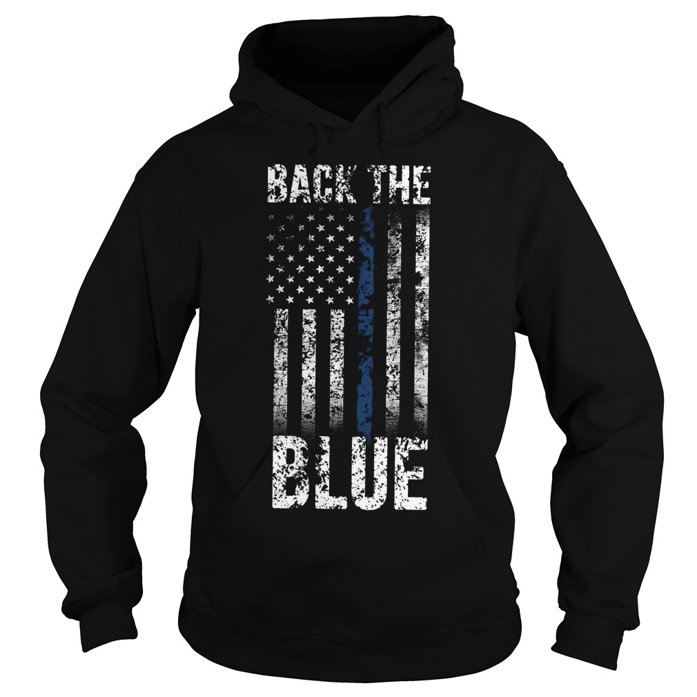 Back The Blue T-Shirt Hoodie