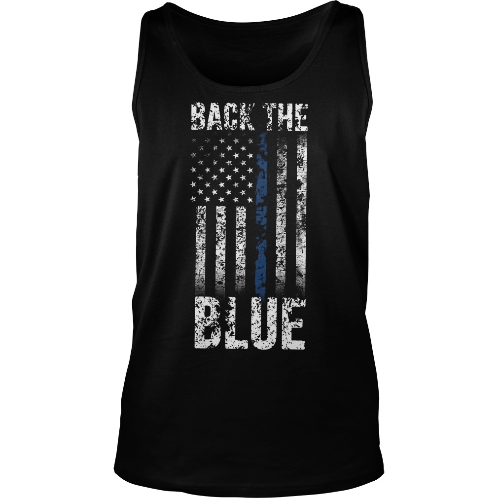Back The Blue T-Shirt Tank Top Unisex