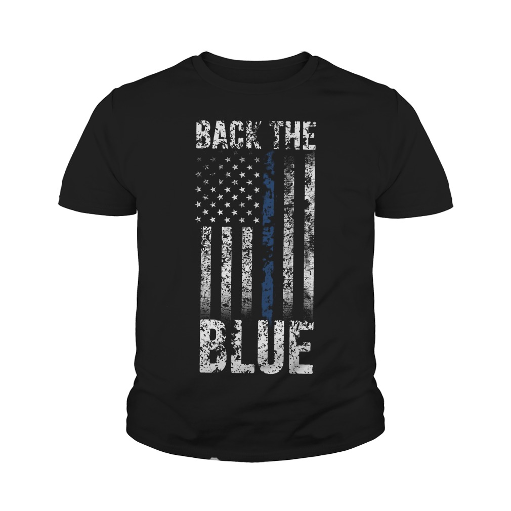 Back The Blue T-Shirt Youth Tee