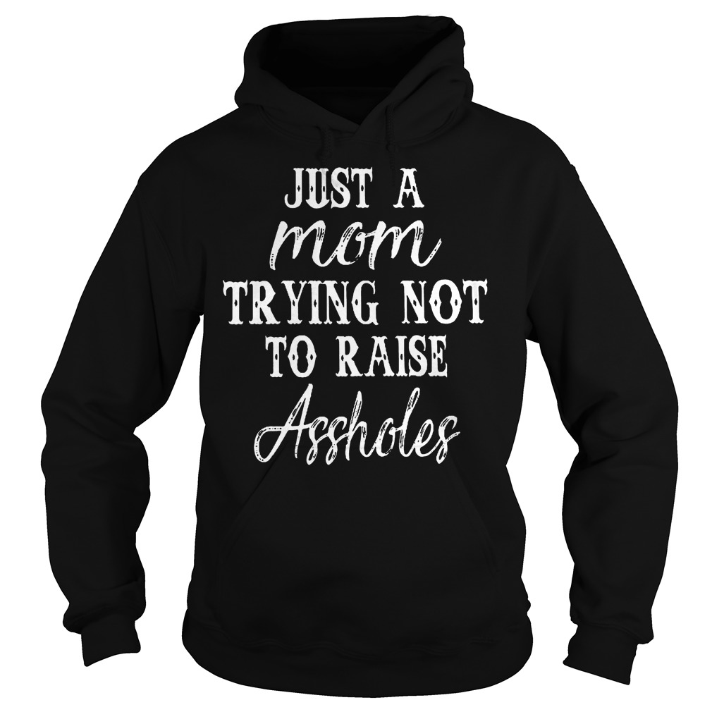 Just A Mom Trying Not To Raise Assholes T-Shirt 2 Just A Mom Trying Not To Raise Assholes T-Shirt Hoodie