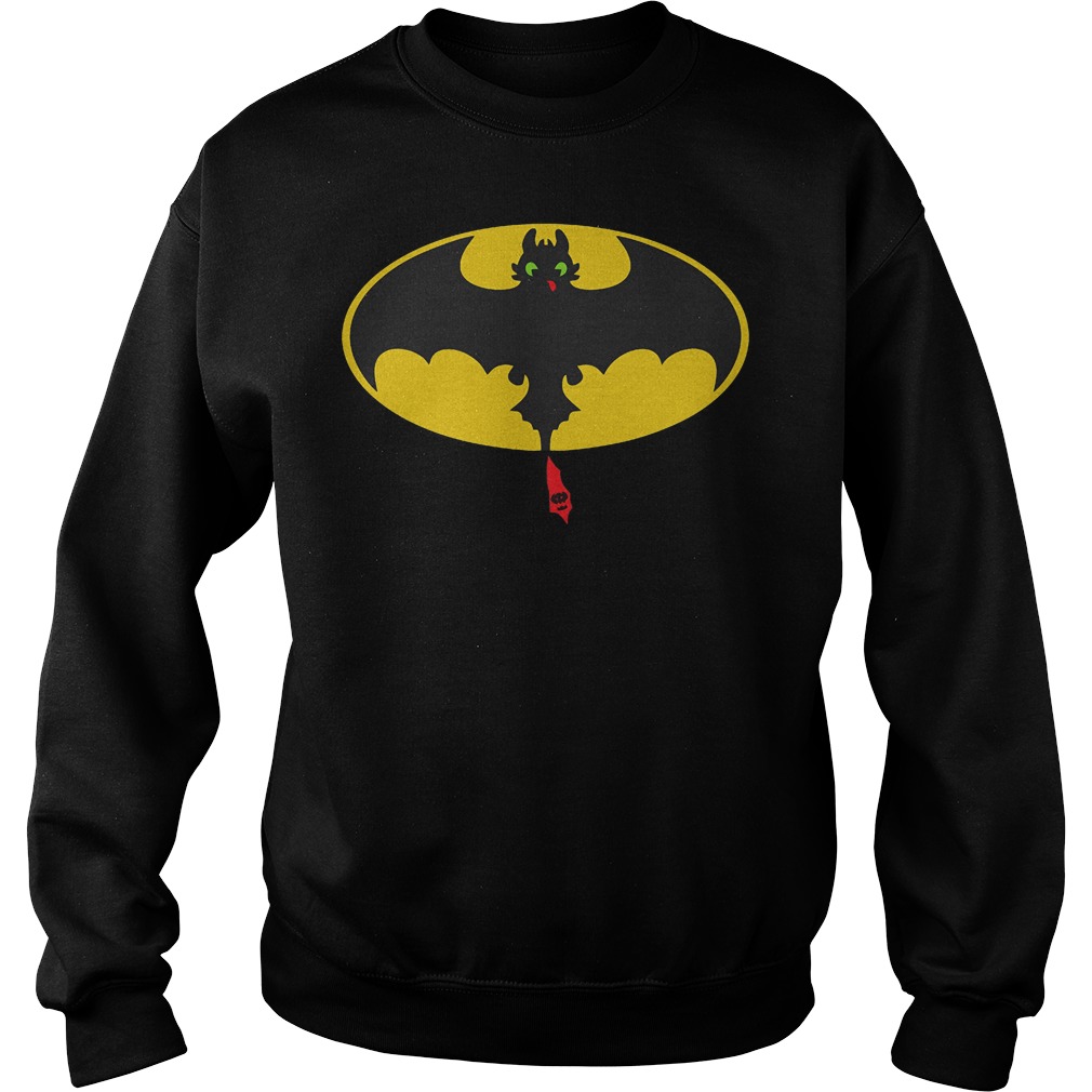 Toothless Batman How To Train Your Dragon Mashup T-Shirt 4 Toothless Batman How To Train Your Dragon Mashup T-Shirt Sweat Shirt