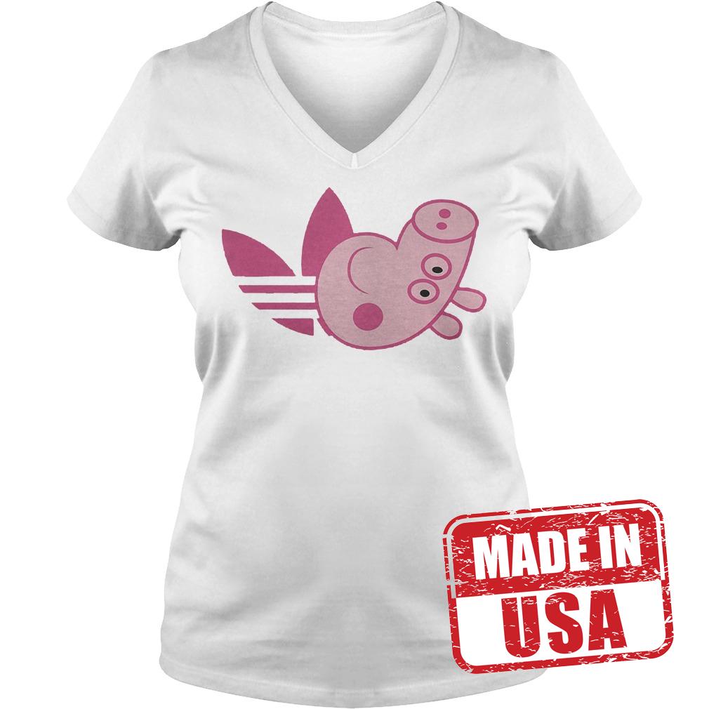 Official Adidas Peppa Pig shirt 4 Official Adidas Peppa Pig shirt Ladies V-Neck