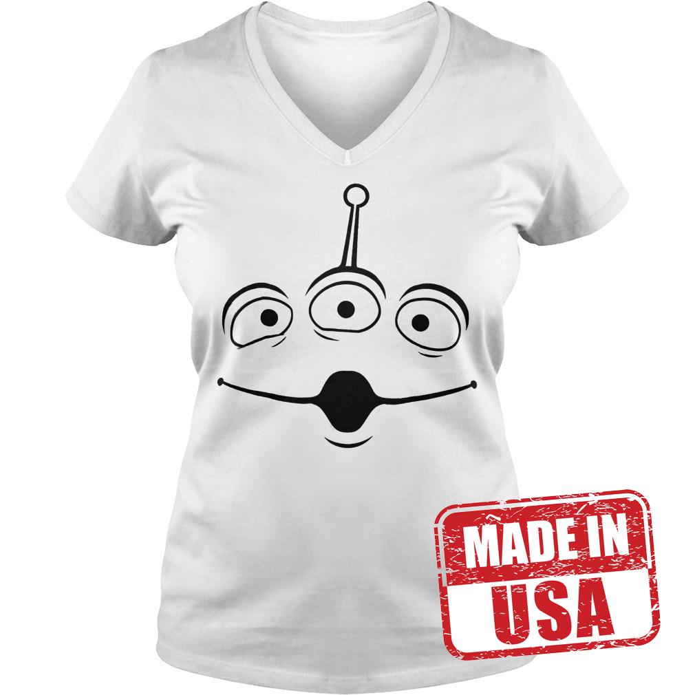 Official Disney Pixar Toy Story Alien Face shirt 4 Official Disney Pixar Toy Story Alien Face shirt Ladies V-Neck