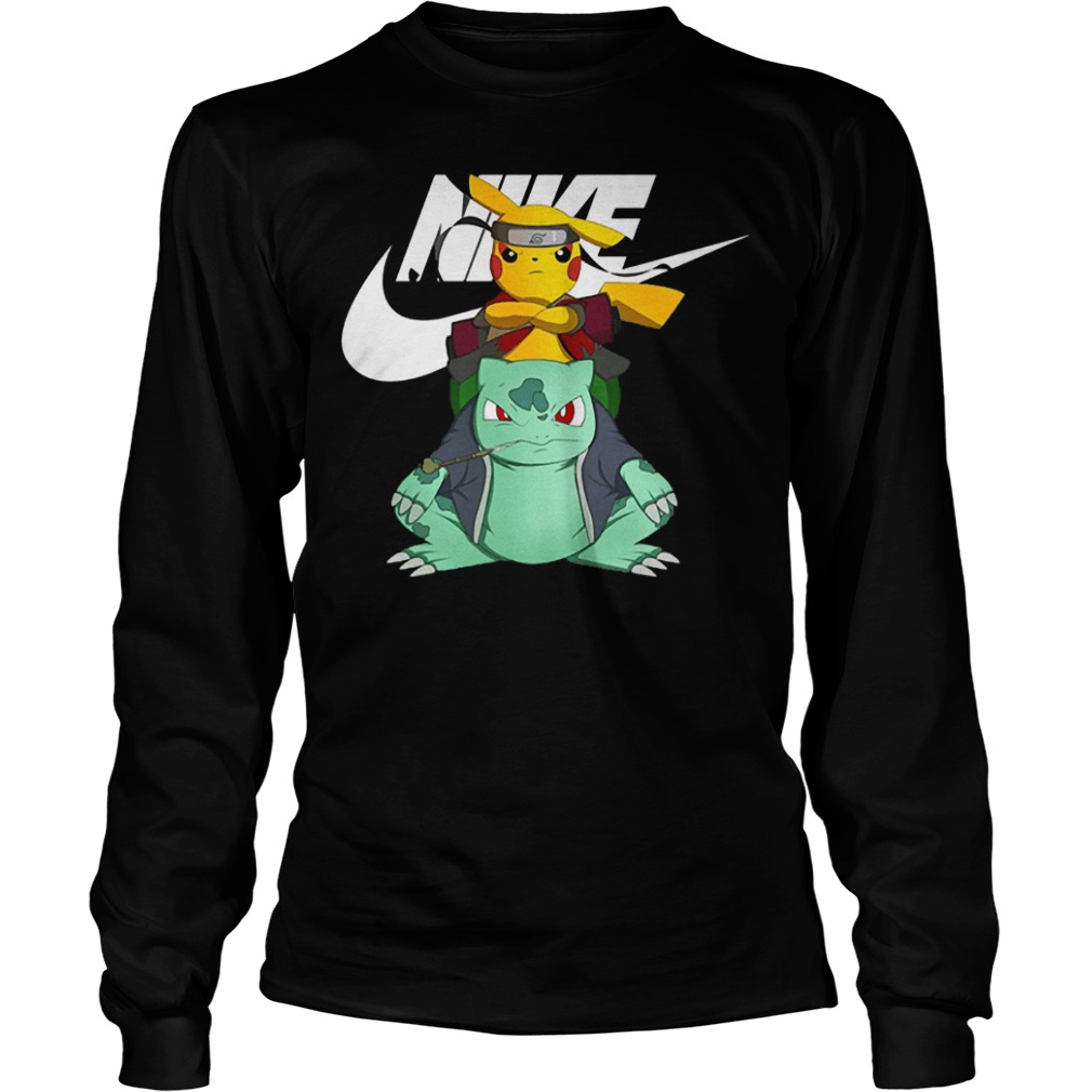 Nike Pikuto Naruto Pikachu Bulbasaur shirt 5 Nike Pikuto Naruto Pikachu Bulbasaur shirt Longsleeve Tee Unisex