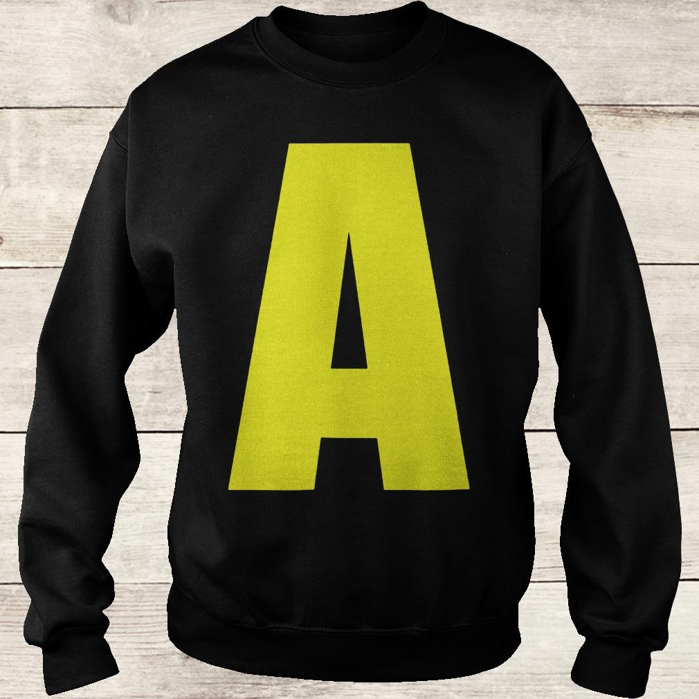 A Letter Alvin Halloween Costume Chipmunks shirt Tee For Me