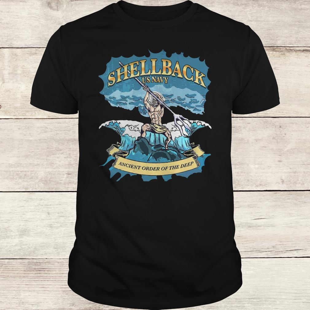 Official Shellback Us Navy Ancient Order Of the deep shirt Classic Guys / Unisex Tee