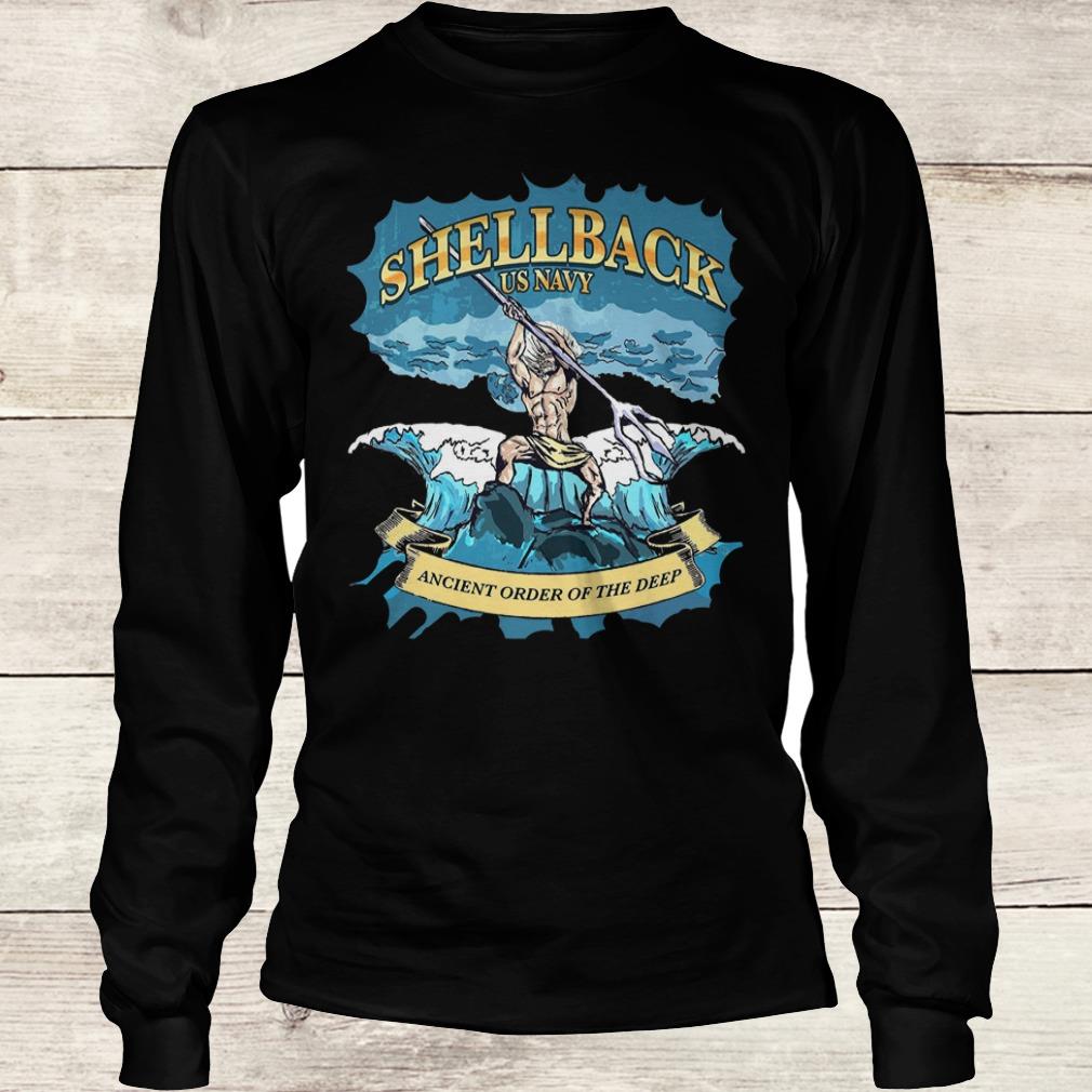Official Shellback Us Navy Ancient Order Of the deep shirt Longsleeve Tee Unisex