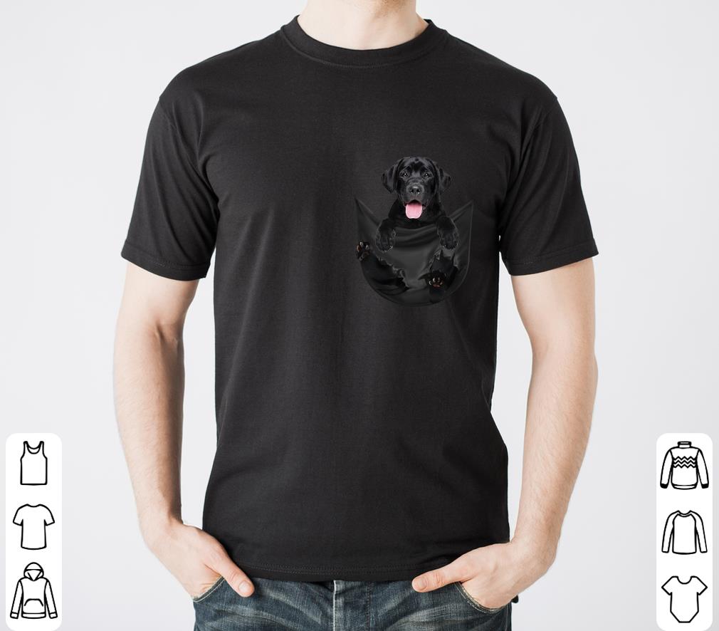 puppy in pocket t shirt