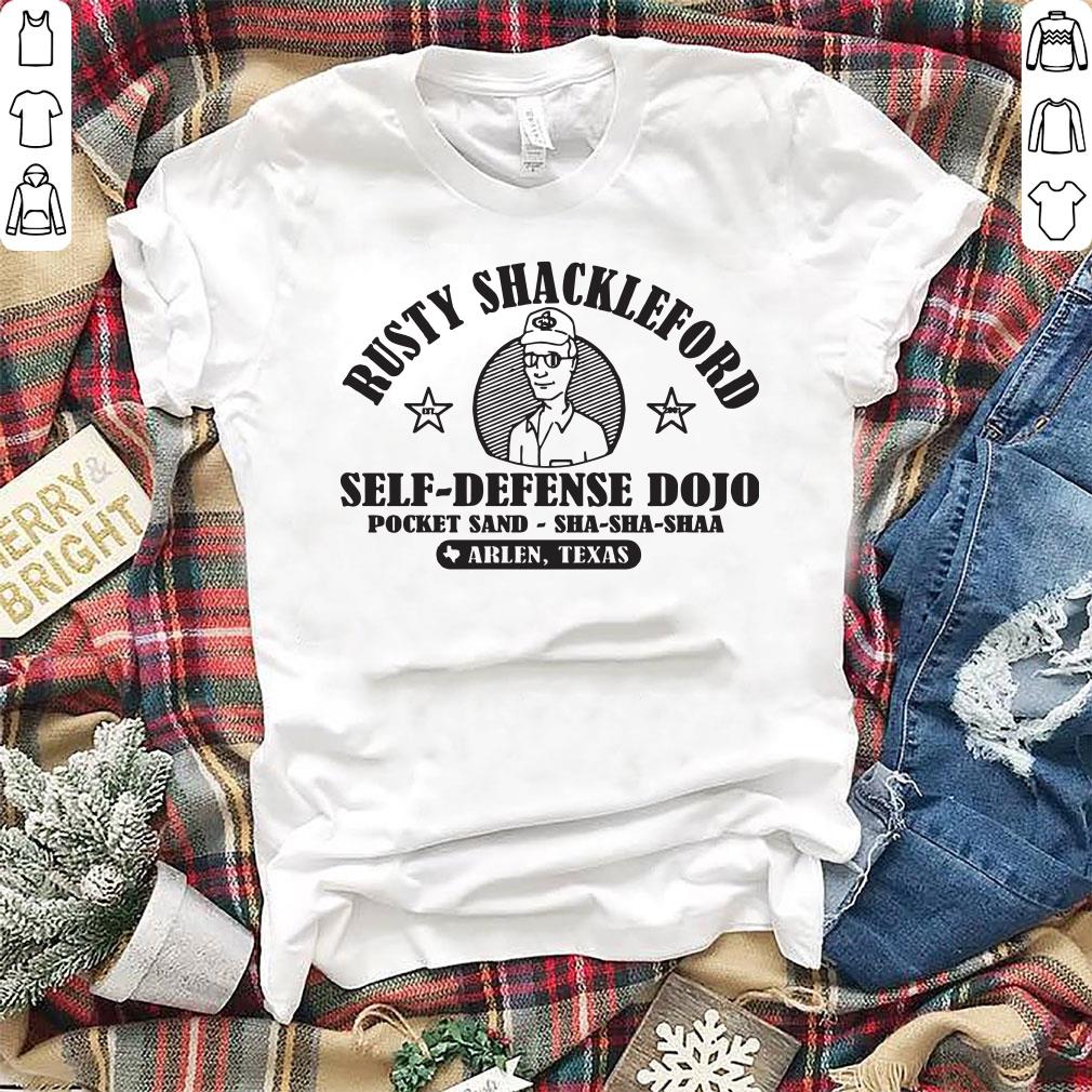 Original Rusty shackleford self-defense dojo pocket sand sha-sha-shaa shirt