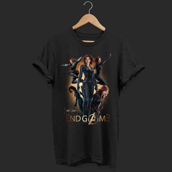 Marvel Avengers Endgame Scarlett Johansson signature shirt