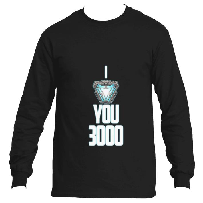 Original Endgame Iron Man I Love You 3000 Arc Reactor shirt