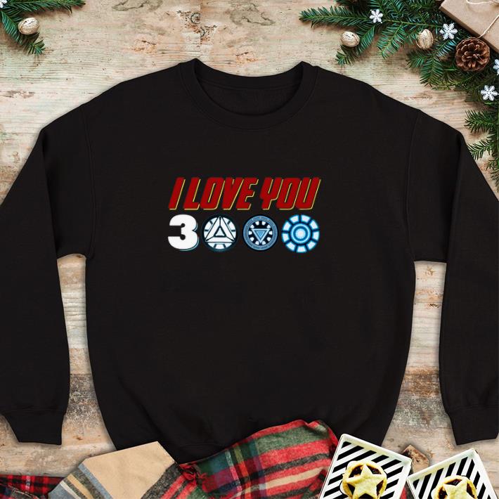 Original Iron Man I Love You 3000 Arc Reactor shirt