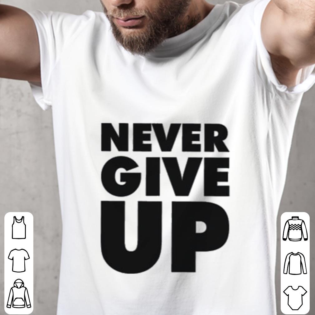 Original Never Give Up Mohamed Salah shirt, hoodie, sweater, longsleeve ...