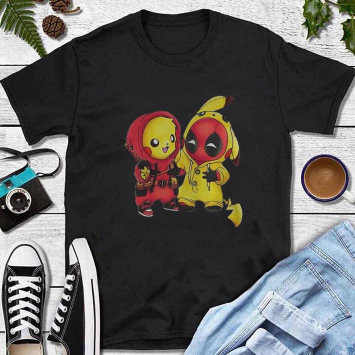 Awesome Pokemon Pikachu and Deadpool shirt