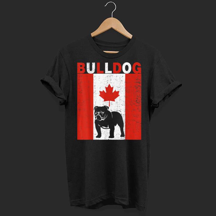 Bulldog Bulldog Canadian Flag 1st July shirt