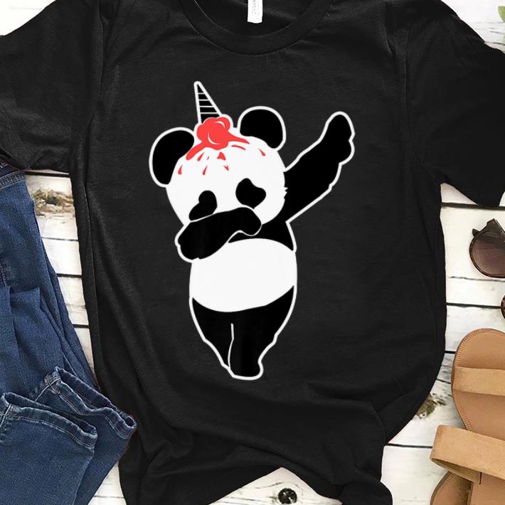 Dabbing Panda Ice Cream Unicorn' Funny Panda Gift shirt