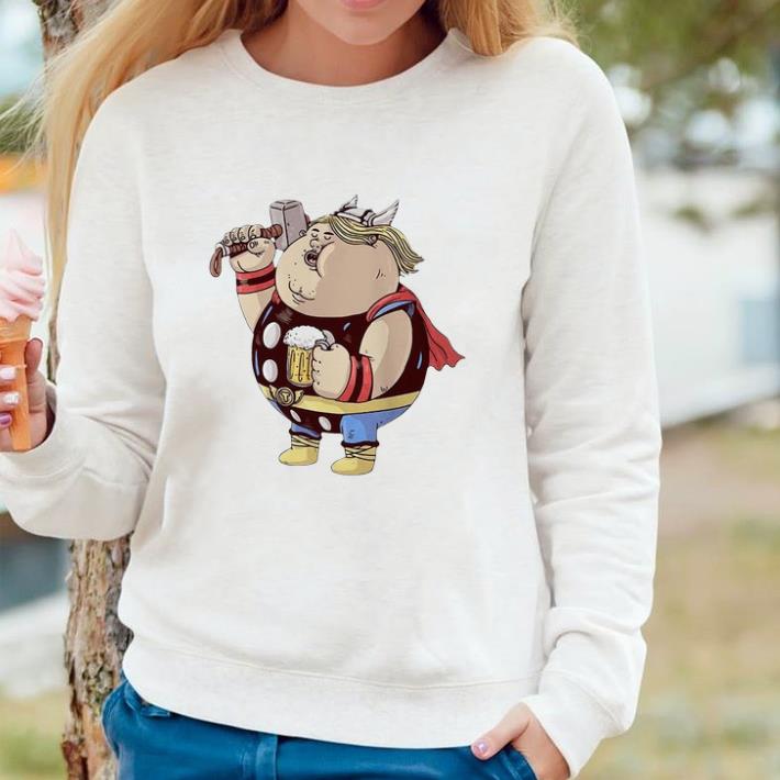 Hot Avengers Endgame Thor fat and beer shirt