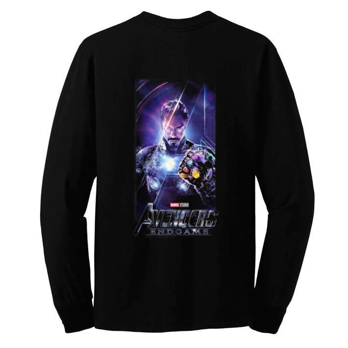Hot Marvel Avengers Endgame Iron Man Infinity Gauntlet shirt