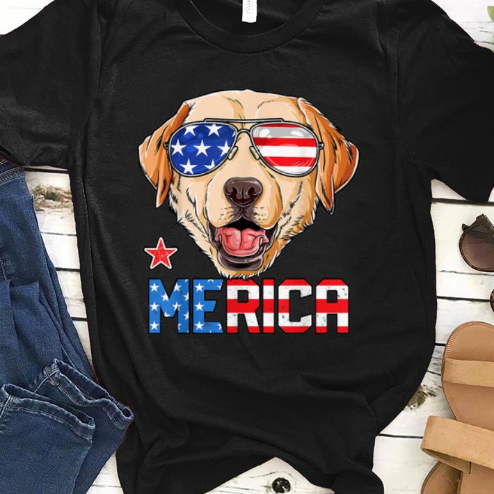 Labrador 4th Of July Merica Usa American Flag shirt