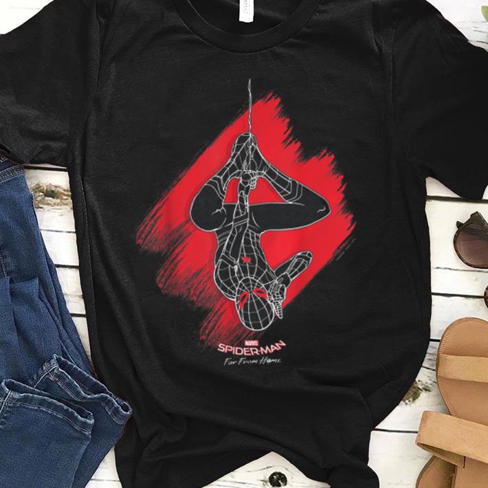 Marvel Spider-man Far From Home Upside Down Web Graphic shirt