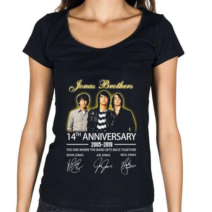Nice Jonas Brothers 14th anniversary 2005-2019 the one where the band shirt