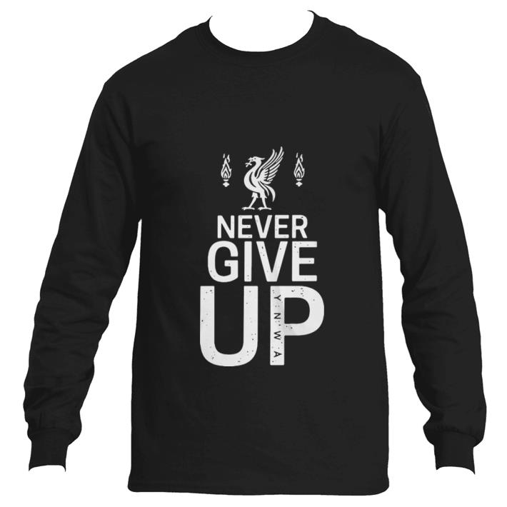 Nice Never give up YNWA Liverpool logo shirt