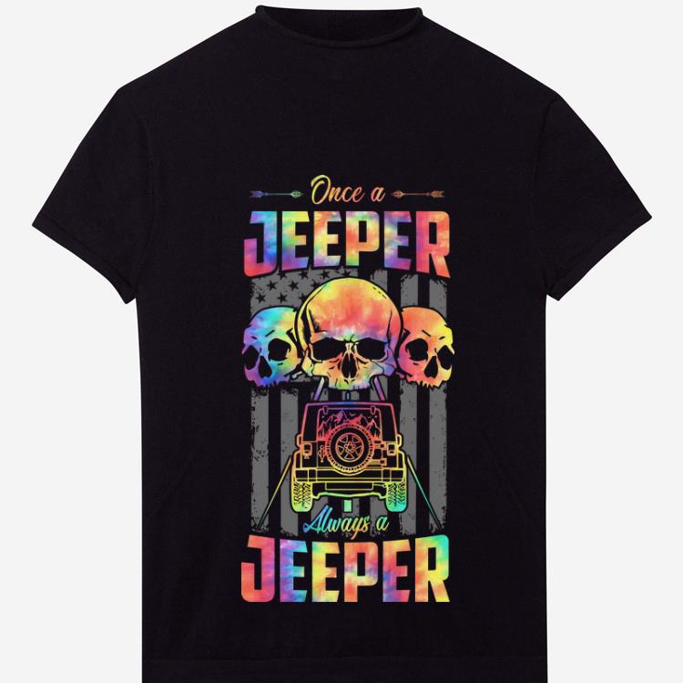 Official Skull Once A Jeeper Always A Jeeper American Flag Shirt