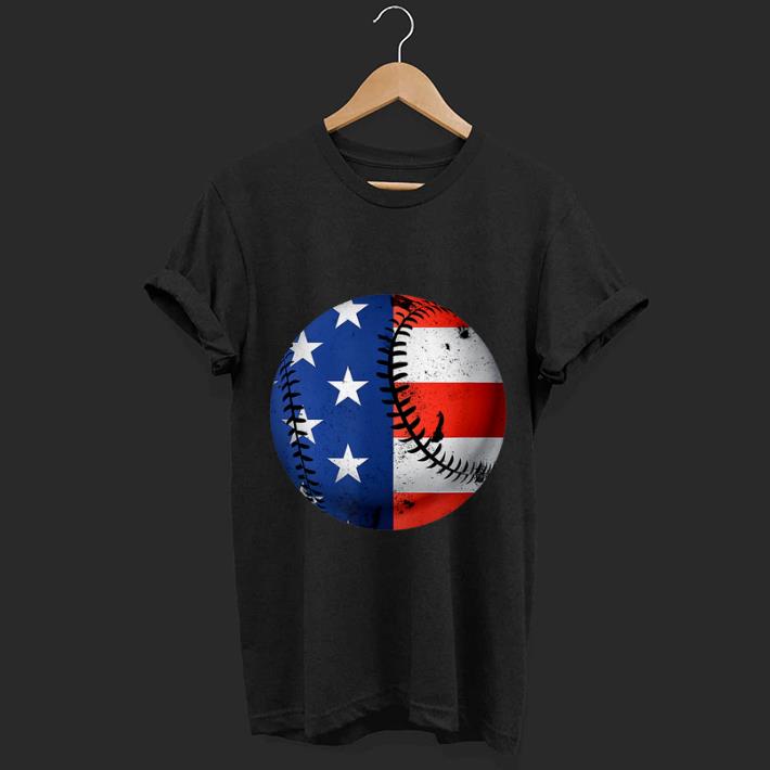 Original American Flag Baseball Patriotic Usa 4th Of July Gift Shirt