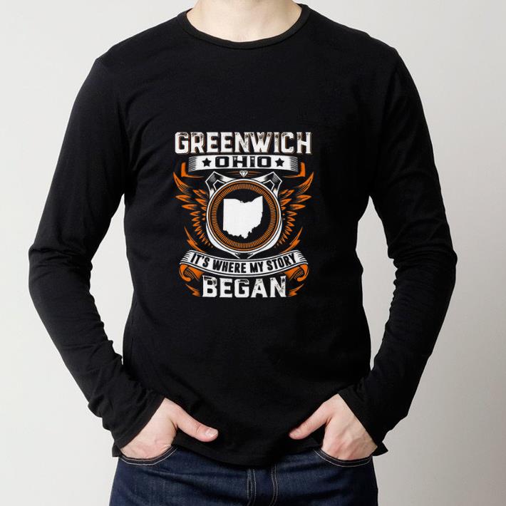 Original Greenwich ohio it’s where my story began shirt