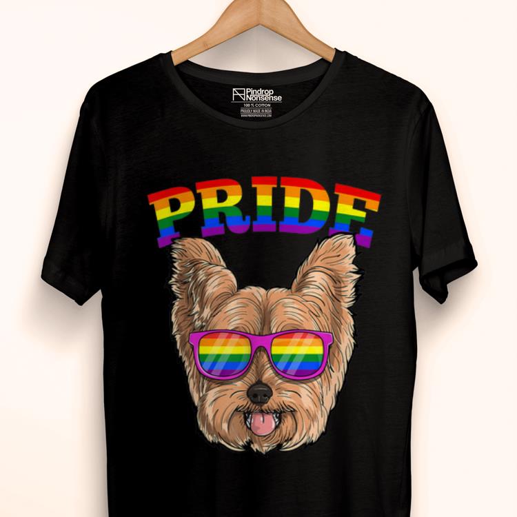 Original Lgbt Yorkshire Terrier Yorkie Dog Gay Pride Rainbow LGBTQ Shirt