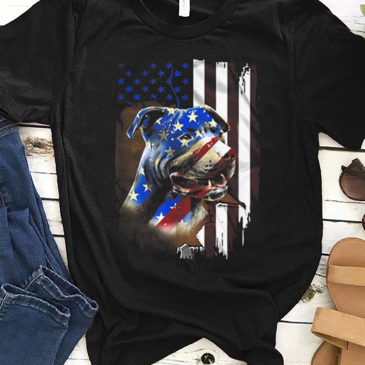 Pitbull Flag America American Flag Pitbull Dogs Usa shirt