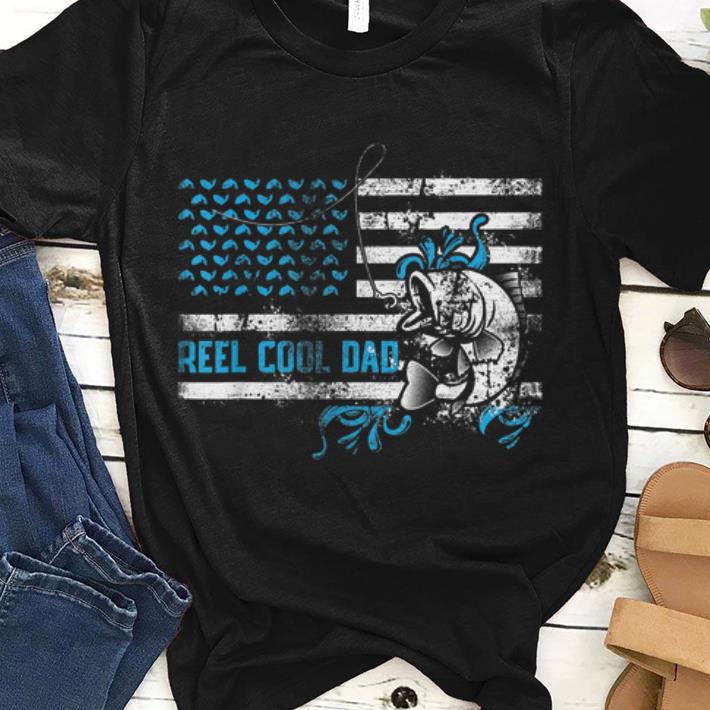 Reel cool dad father's day fisherman American Flag