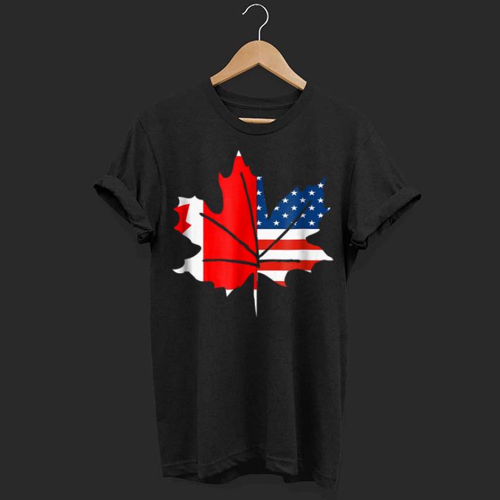 Sorry Canada Maple Leaf With American Flags shirt