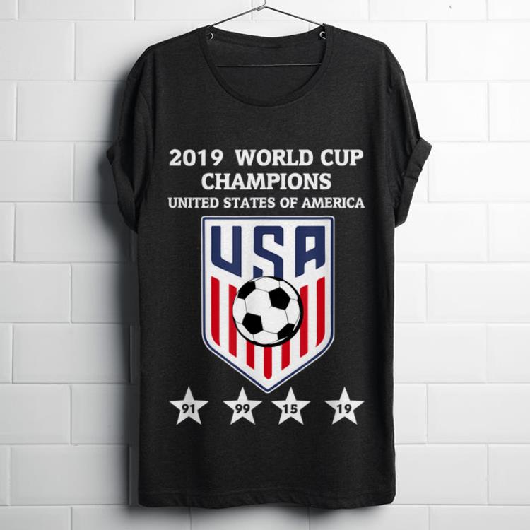  Hot 2019 World Cup Champions United States Of America Women Soccer shirt