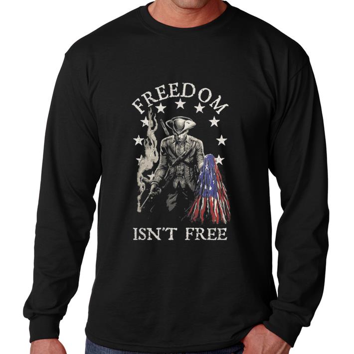 Nice Freedom isn't free American flag shirt